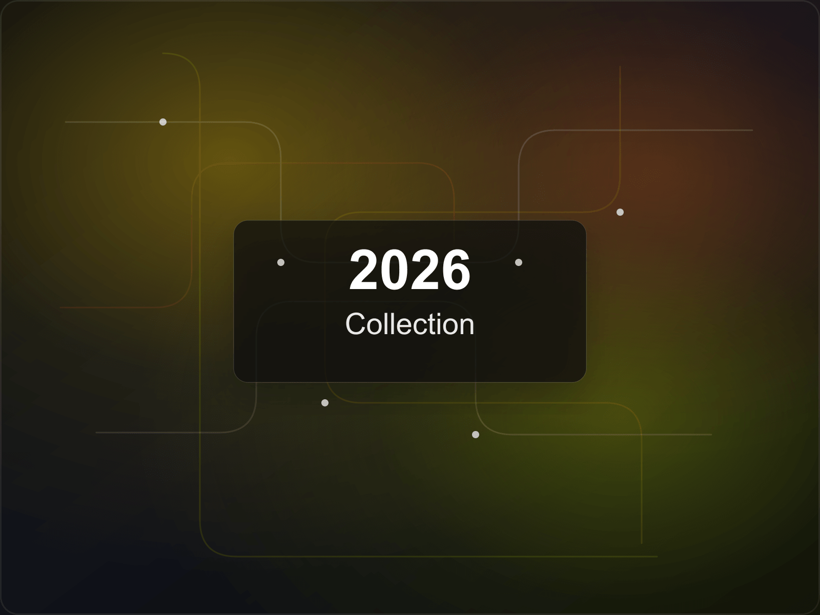 2026 Collection cover with white text over a dark abstract business systems pattern