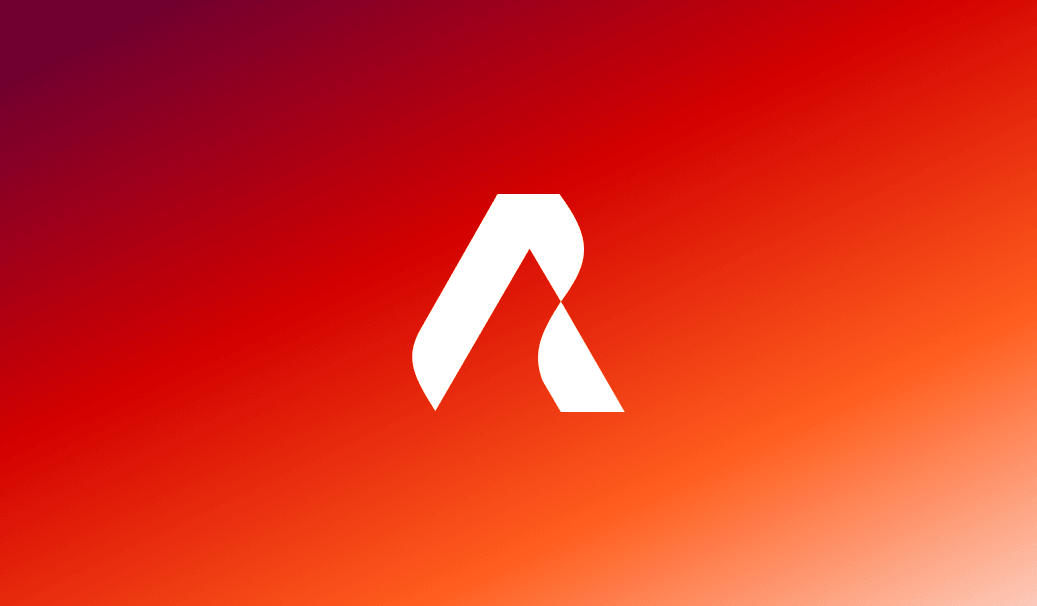 Averlo Rebrand cover with a white Averlo mark centered over a red and orange gradient